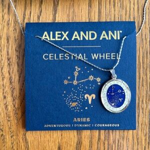 Alex and Ani Celestial Wheel Aries Adjustable Necklace